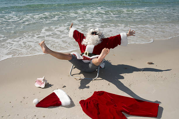 istock Santa Claus in the Tropics on Vacation 174626942