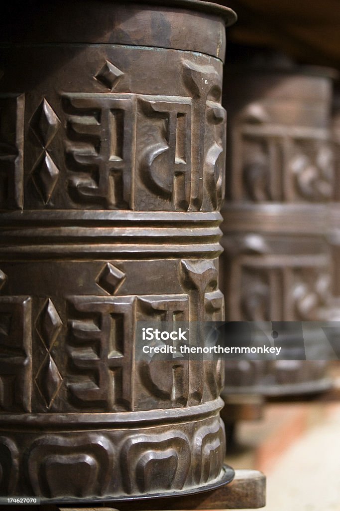 Rodas de Oração - Royalty-free Bronze - Cores Foto de stock