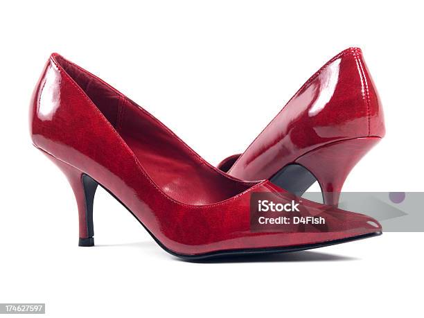 Foto de Calçados Vermelho e mais fotos de stock de Beleza - Beleza, Espaço para Texto, Figura para recortar