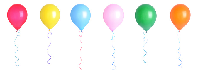Brightly lit balloons in a row on a white background.PLEASE CLICK ON THE IMAGE BELOW TO SEE MY CELEBRATION & PARTY FUN LIGHTBOX: