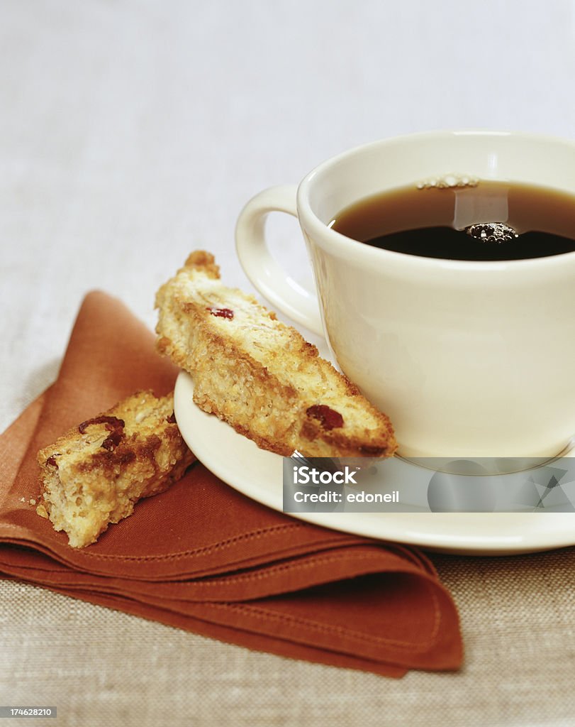 Café com Biscotti - Foto de stock de Alimentação Saudável royalty-free