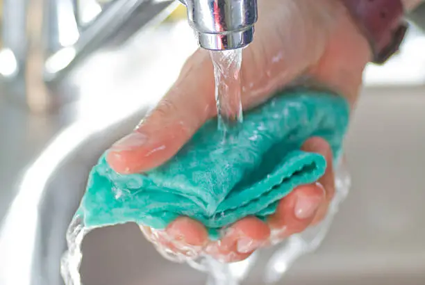 Photo of cleaning with fresh water