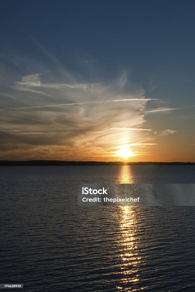 Atardecer en el Lago Murray - Foto de stock de Carolina del Sur libre de derechos