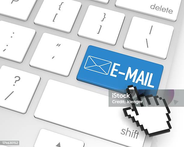 Email Tasto Invio - Fotografie stock e altre immagini di Cursore - Cursore, Servizio postale, Accessibilità