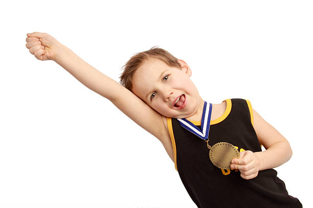 istock Happy Little Medal Winner 174630253