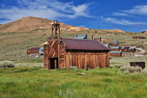 Historic Ruins of the Rhyolite Ghost Town located near Death Valley National Park.