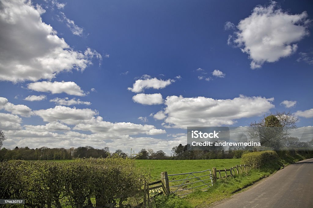 Campagne anglaise Lane - Photo de Blanc libre de droits