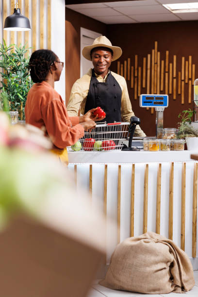 istock Sustainable Shopping with Local Vendor 1746314740