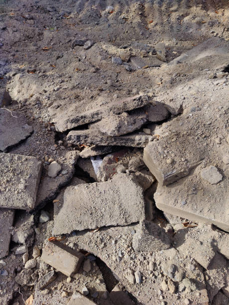 istock Asphalt pieces, pieces of broken asphalt. 1746315840