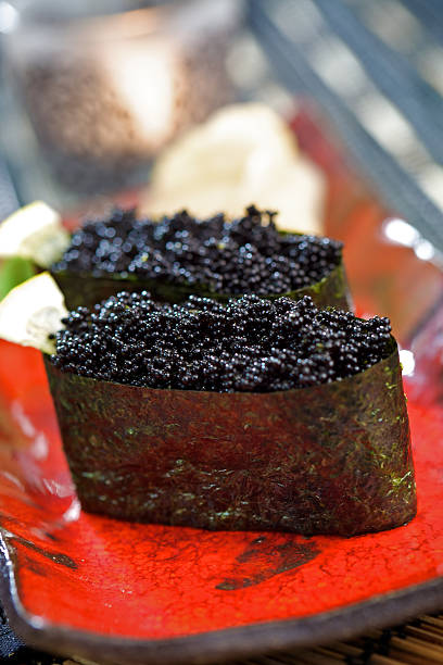 istock Gunkan maki with black caviar 174631628