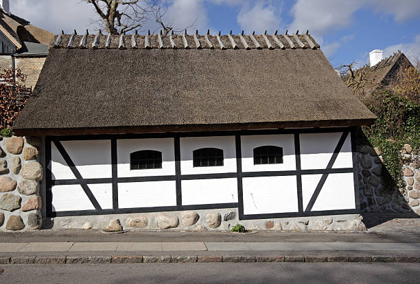 Little half-Timbered outbuilding stock photo