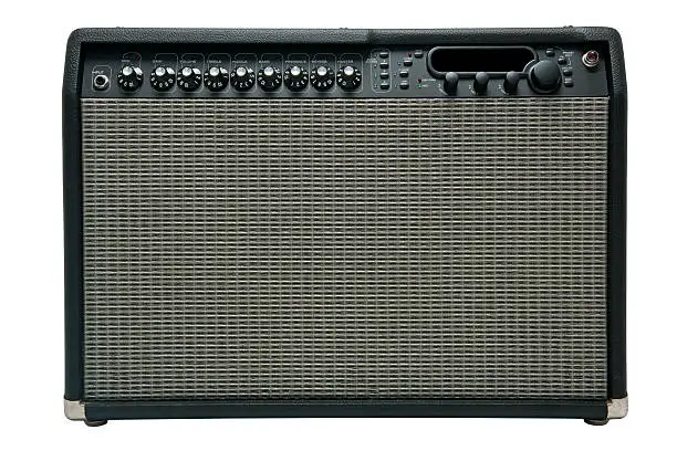 Fender Cyber-Twin amp isolated on white.