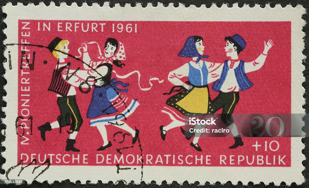 folk dançarinos de - Foto de stock de Alemanha Oriental royalty-free