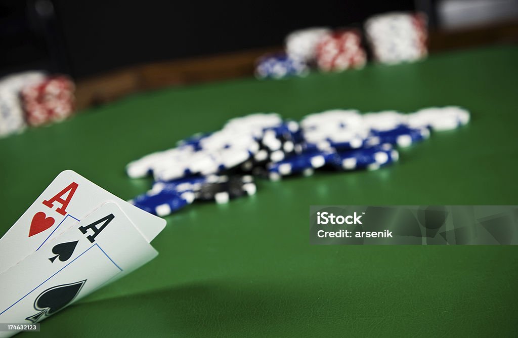 Poker - Lizenzfrei Ass Stock-Foto