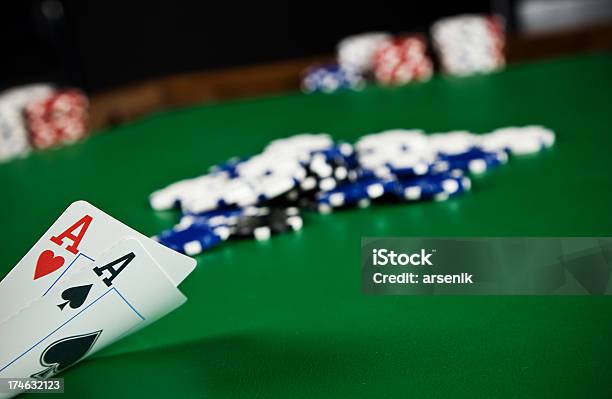 Poker Stockfoto und mehr Bilder von Ass - Ass, Blatt - Kartenspiel, Einzelveranstaltung