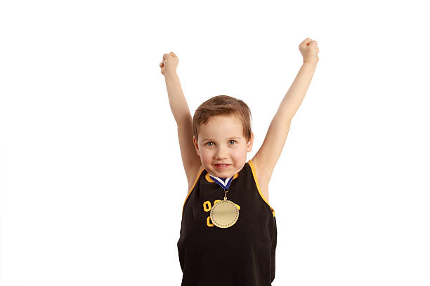 istock Happy Little Medal Winner 174632651