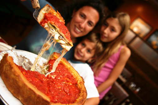 Deep Dish Family Style Chicago Pizza