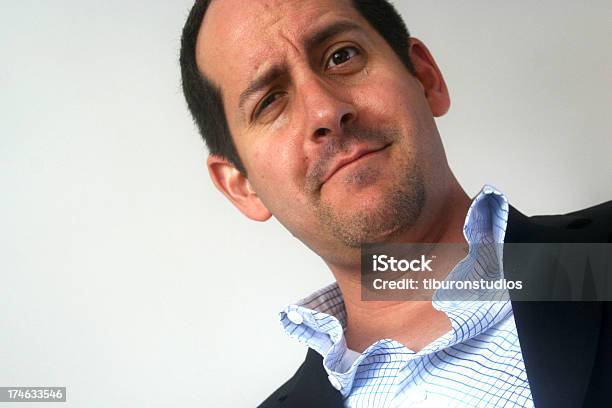 Man With A Quizzical Expression Stock Photo - Download Image Now - Adult, Business, Business Person