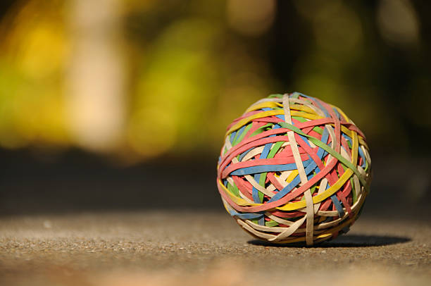 Rubberband Ball stock photo