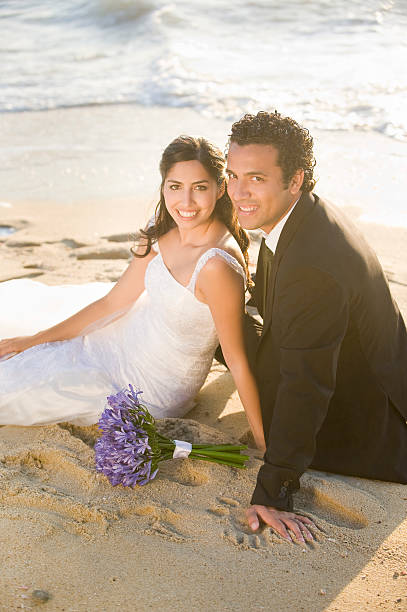 istock Gorgeous couple by the beach 174633676