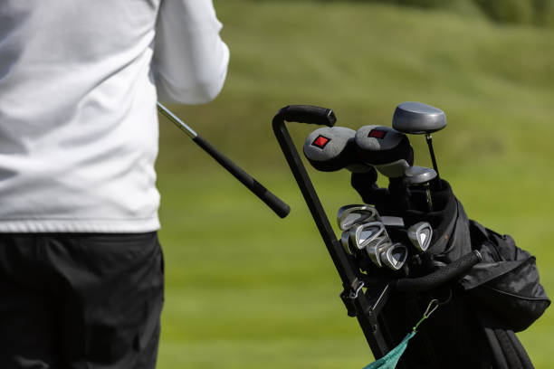 istock golf club. golf bag at the field 1746337144