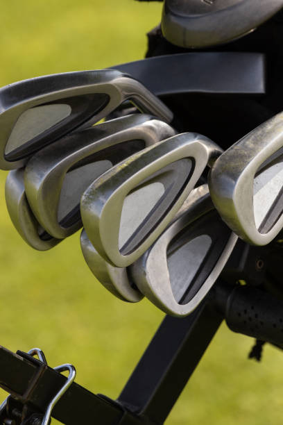 istock golf club. golf bag at the field 1746337147