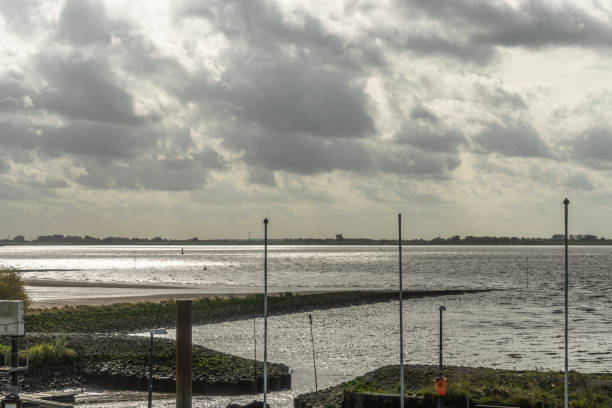 istock Landscape on the river Elbe around Hamburg, Germany 1746338371