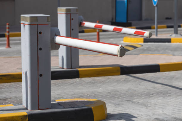 istock barrier bar gate entrance at parking 1746339022