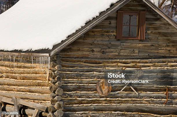 Miners Kabina - zdjęcia stockowe i więcej obrazów Dom z bali - Dom z bali, Kanada, Yellowknife