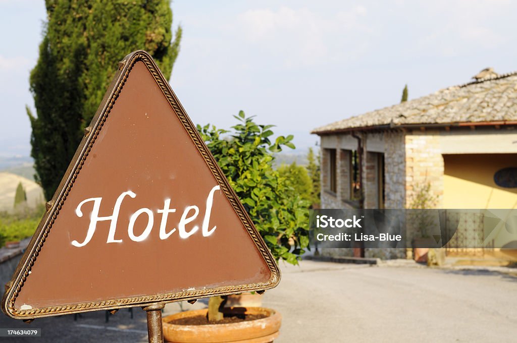 Vintage cartel del Hotel - Foto de stock de Aire libre libre de derechos