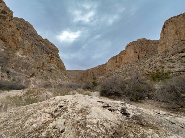 istock Canyon Walls Tower Over Strawhouse Trail in Big Bend 1746344729