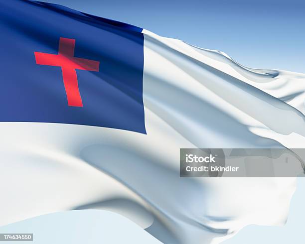 Flag Of Christianity Stock Photo - Download Image Now - Christianity, Flag, Cross Shape