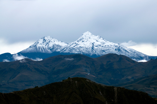 The summits of the Iliniza volcano (Ecuador)