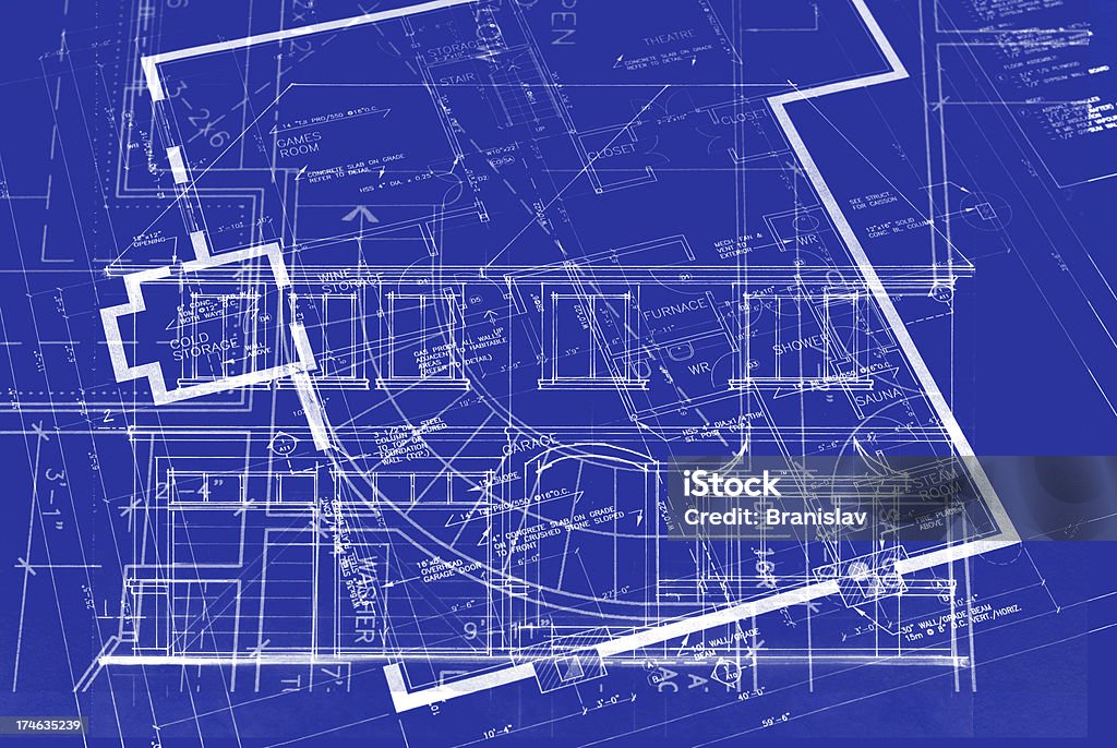 Confusing Blueprints Blueprints Stock Illustration - Download Image Now - Abstract ...