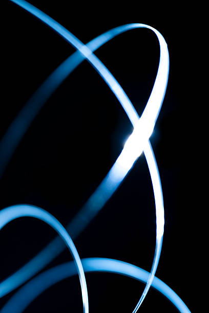 Abstract swirling fiber optic.