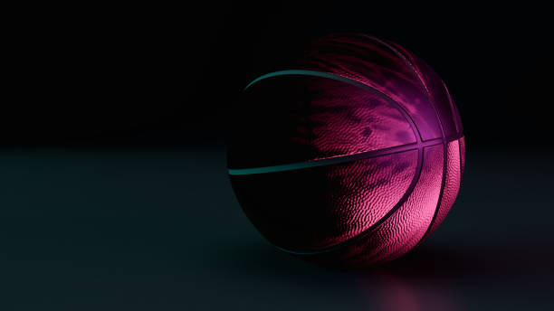 istock colored basketball isolated on dark background 1746364578