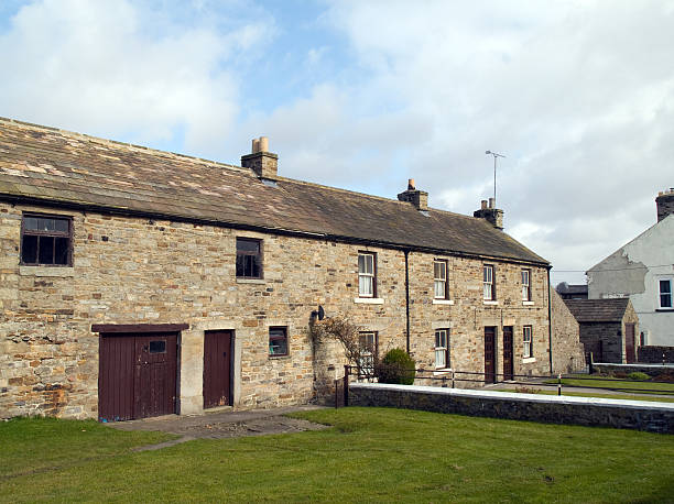 istock County Durham stone village buildings 174636823