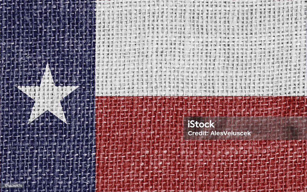 Bandera de Texas - Foto de stock de Arpillera libre de derechos