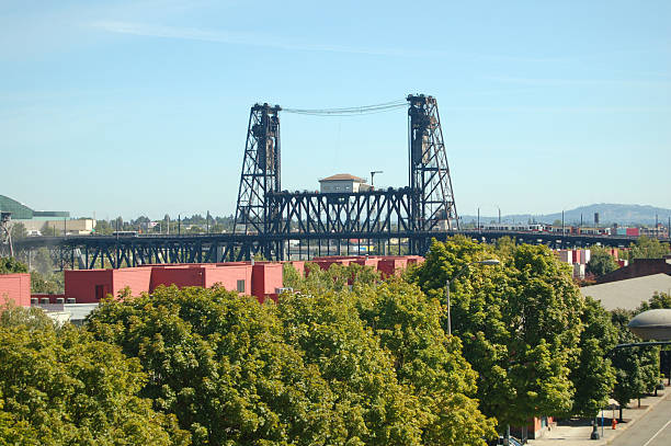 istock Apartments and Steel Bridge 174637222