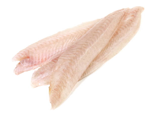 istock Sole Fish Fillet - Flatfish on white Background 1746376840