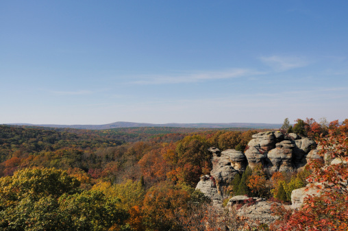 Landmark Camel Rock in Garden of the Gods Wilderness in Shawnee National Forest.  Southern Illinois.  RAW source image processed with Nikon Capture NX version 1.3Some of My Personal Collections: