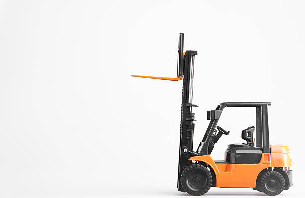 Forklift Forklift on white background forklift truck stock pictures, royalty-free photos & images