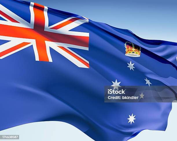 Flag Of Victoria Stock Photo - Download Image Now - Flag, Australia, Territorial Animal