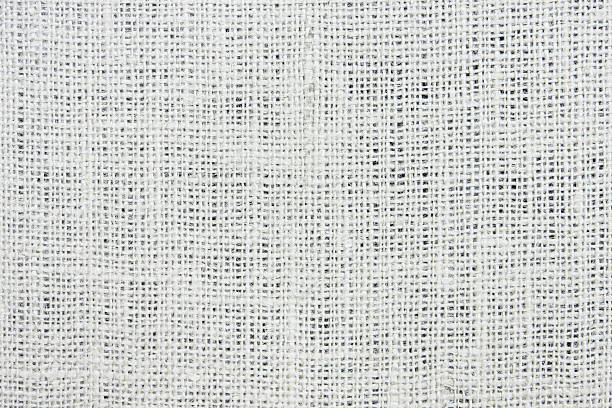 toile de jute tissée en tissu gaze - gauze bandage textured white photos et images de collection