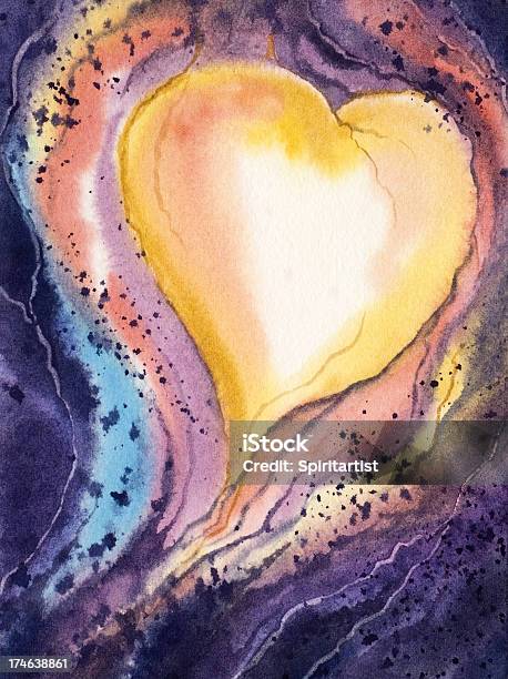 Coeur Damour Vecteurs libres de droits et plus d'images vectorielles de Coeur - Symbole d'une idée - Coeur - Symbole d'une idée, Aquarelle, Spiritualité