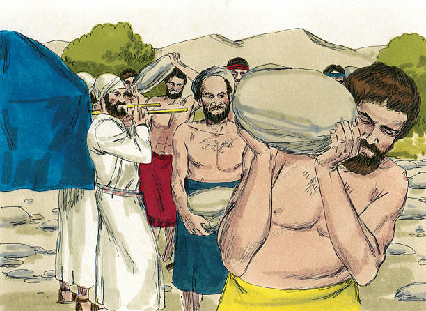 istock Joshua Instructs Men to Carry Stones 174639168