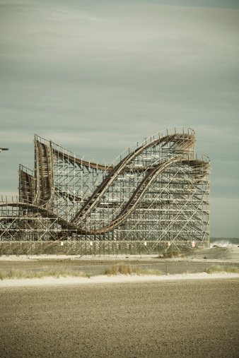 Roller coaster closed for the winter.