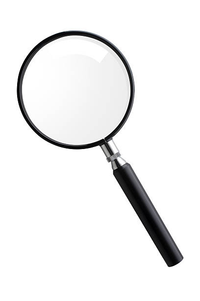 Magnifying glass Magnifying glass. Photo with clipping path.  magnifying glass stock pictures, royalty-free photos & images