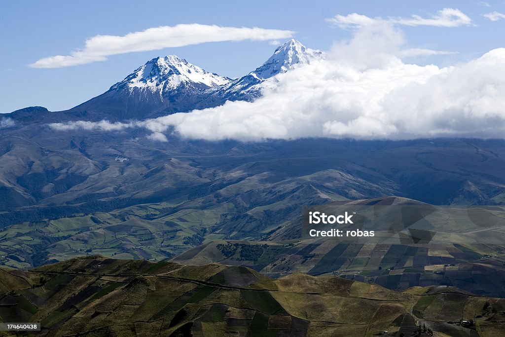 Gipfeltreffen der Iliniza-Vulkan - Lizenzfrei Berg Stock-Foto