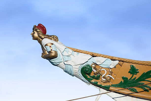 Figurehead on argentine sailing ship  figurehead stock pictures, royalty-free photos & images